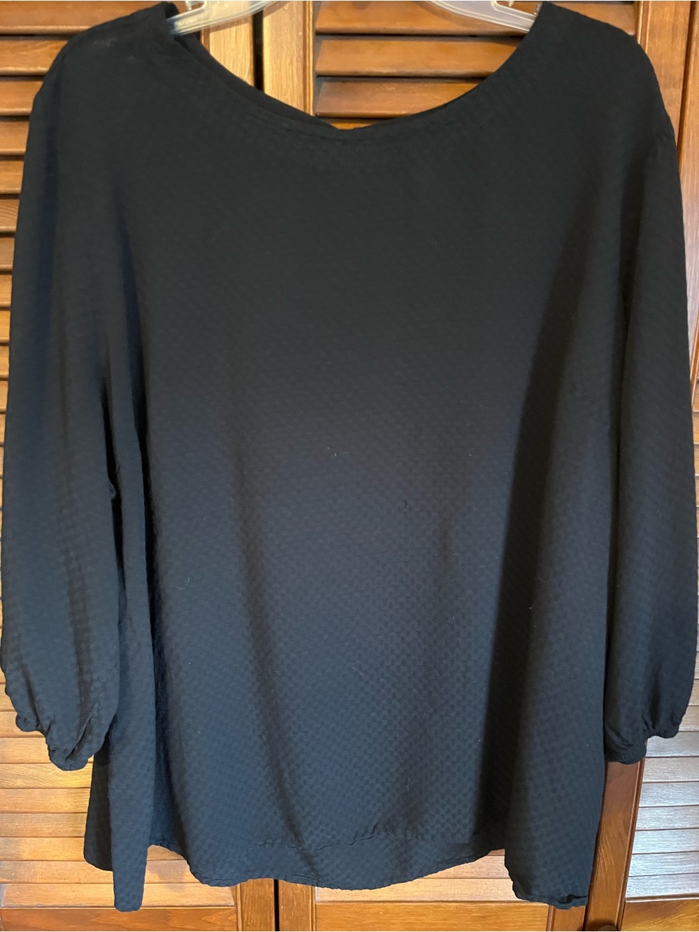 Croft & Barrow Lightweight Waffle Knit Blouse